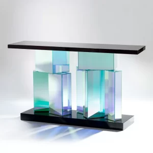 acrylic console table