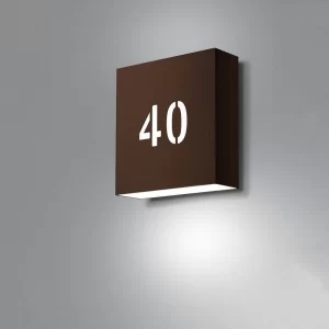 backlit address sign