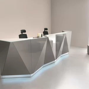 Geometric front desk