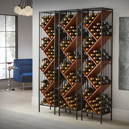 Metal wine rack