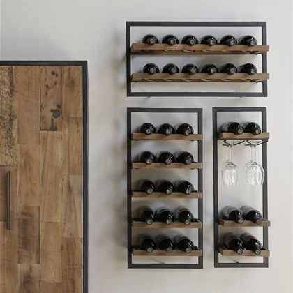 Wall wine rack