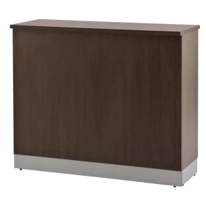 Brown Counter Height Reception Desk