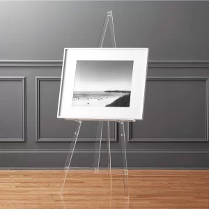 Clear acrylic easel