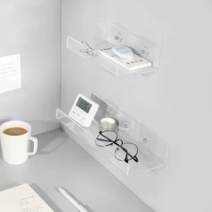 clear acrylic shelves for wall