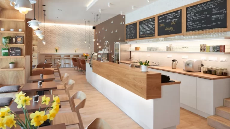 Wooden Grain Coffee Shop Design Ideas